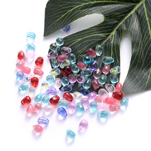 水晶珠水滴形散珠 DIY项链手链饰品配件 手工串珠材料批发