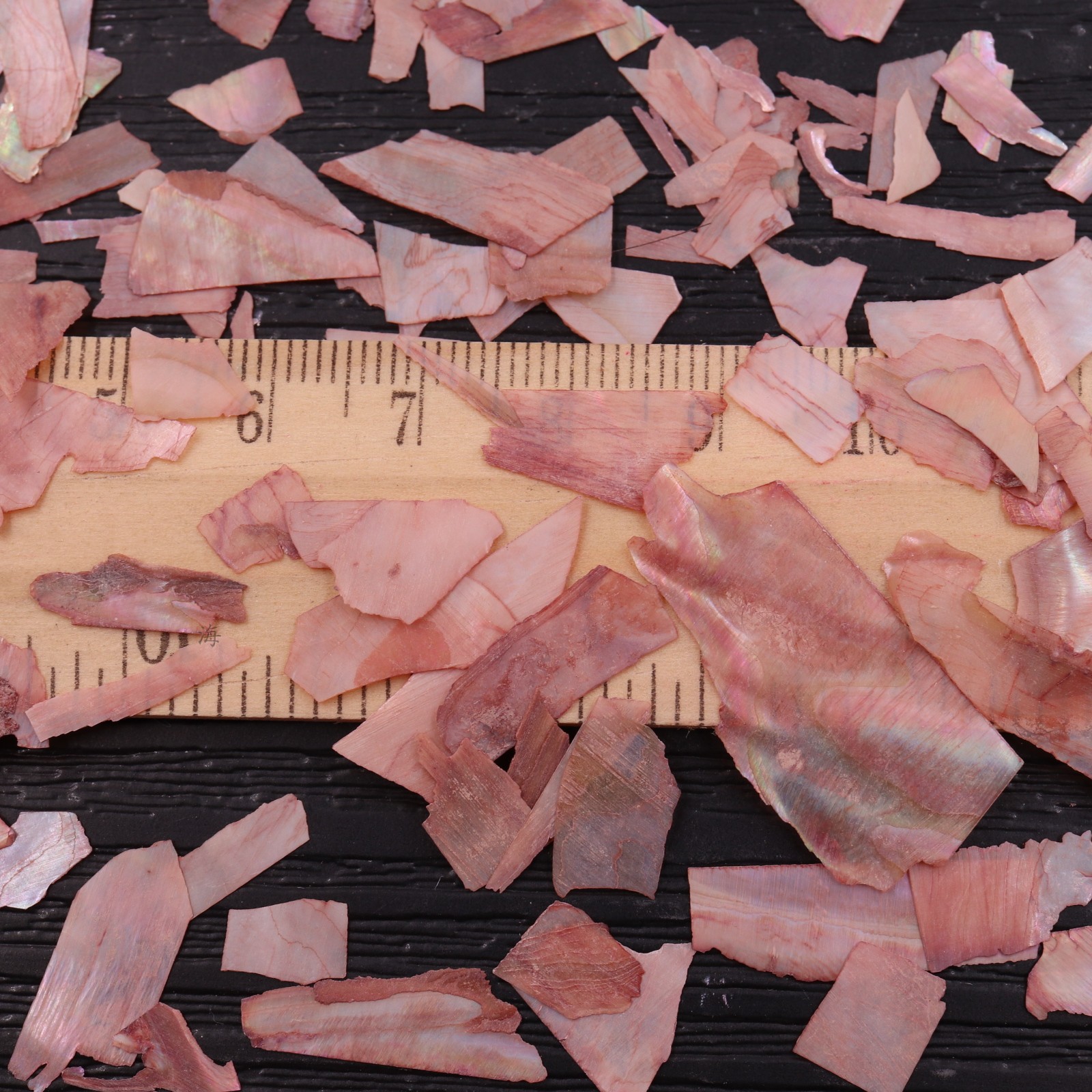 淡水贝壳碎片美甲指甲贴片螺钿薄片漆画漆器