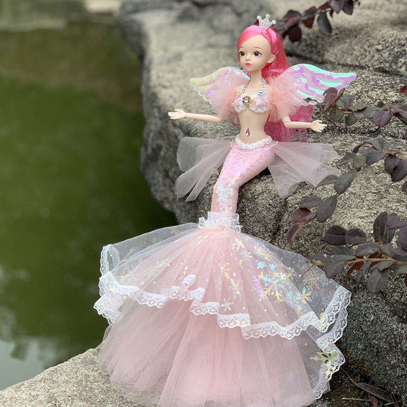 Liangcai Mermaid Princess Doll Girl Toy Children's Online Red Handmade Doll Dance Class Gift Birthday Gift