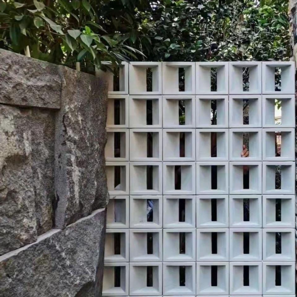 水泥空心砖斜孔方孔圆孔单孔装饰空心砖 网红隔断墙 镂空砖背景墙