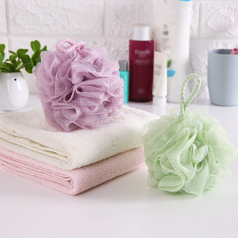 Loofah Hanging Foaming Loofah Soft Mesh Sponge Bath Flower Thickened Bath Flower Ball Back Rubbing Shower Net Ball