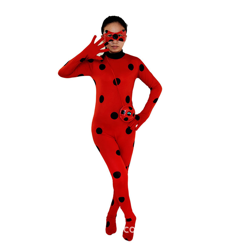 瓢虫女孩服装动漫cosplay女孩服装 瓢虫雷迪服装七星瓢虫黑猫服装