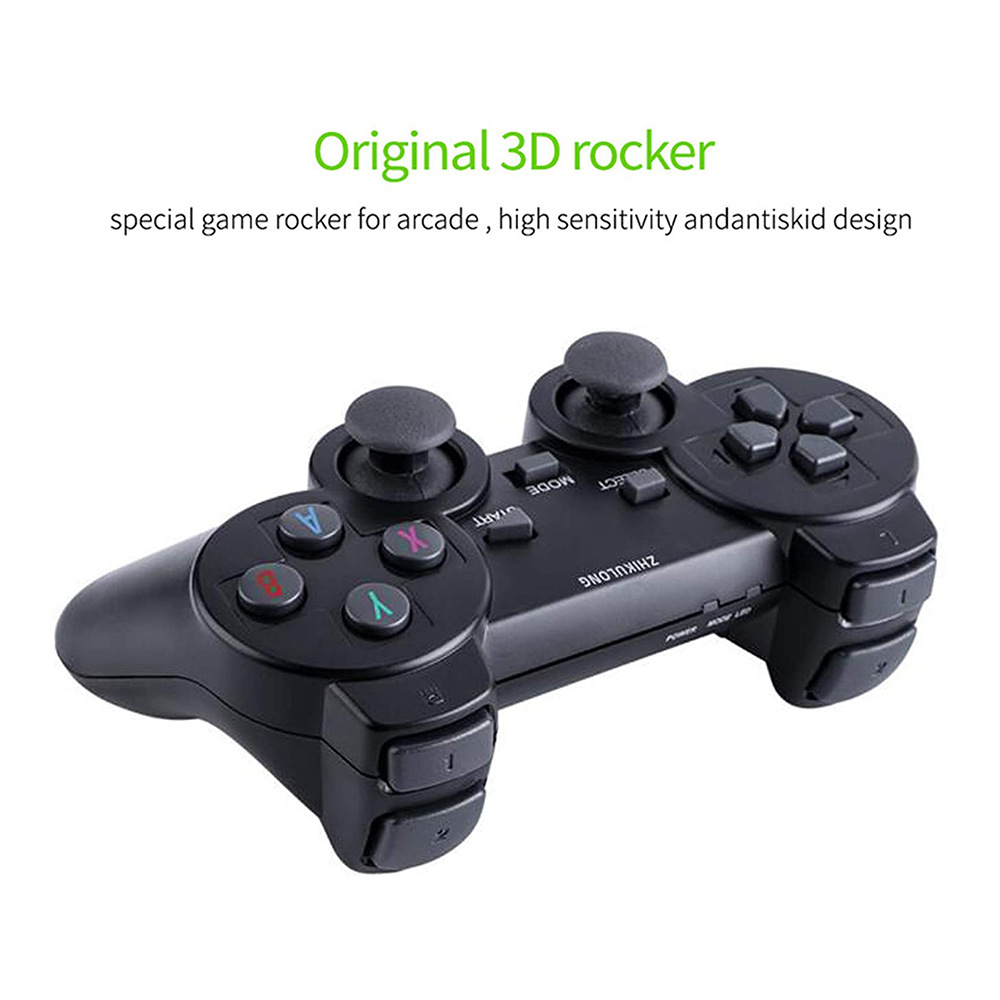 M8 Retro TV Game Console Ps1 Family Game Console 4K Hd 3d Game Stick 2.4G Wireless Doubles Handle