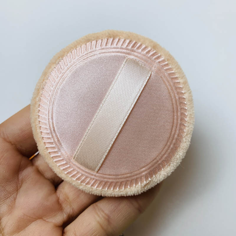 毛绒绒植绒大号粉扑立绒粉扑散粉扑蜜粉饼定妆收纳盒替换装