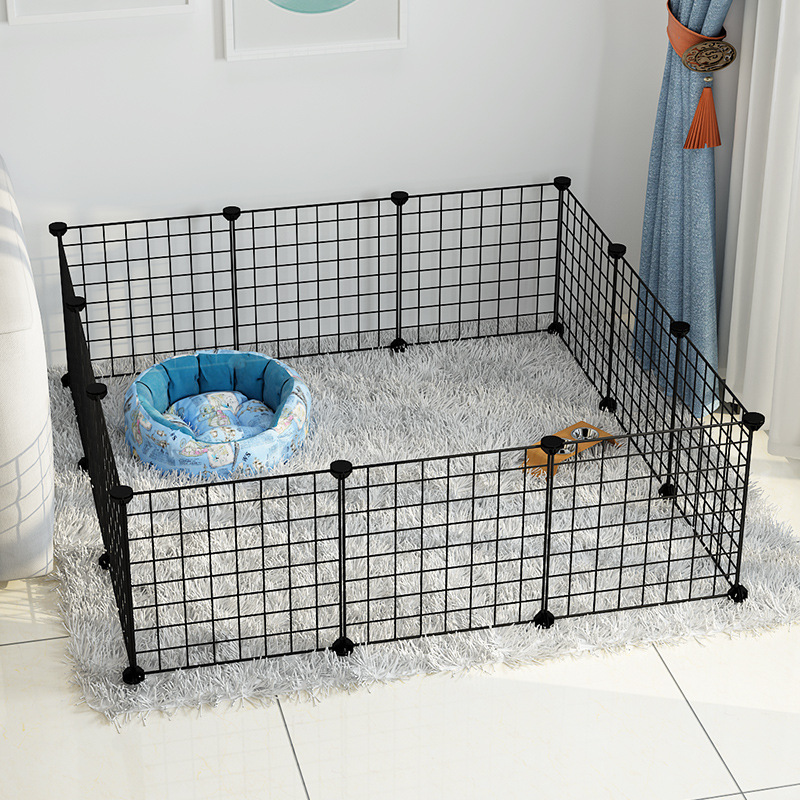 Pet Fence Dog Crate Indoor Small and Medium-Sized Dogs Fence Isolation Door Kennel Dog Block Board Protective Grating Free Combination