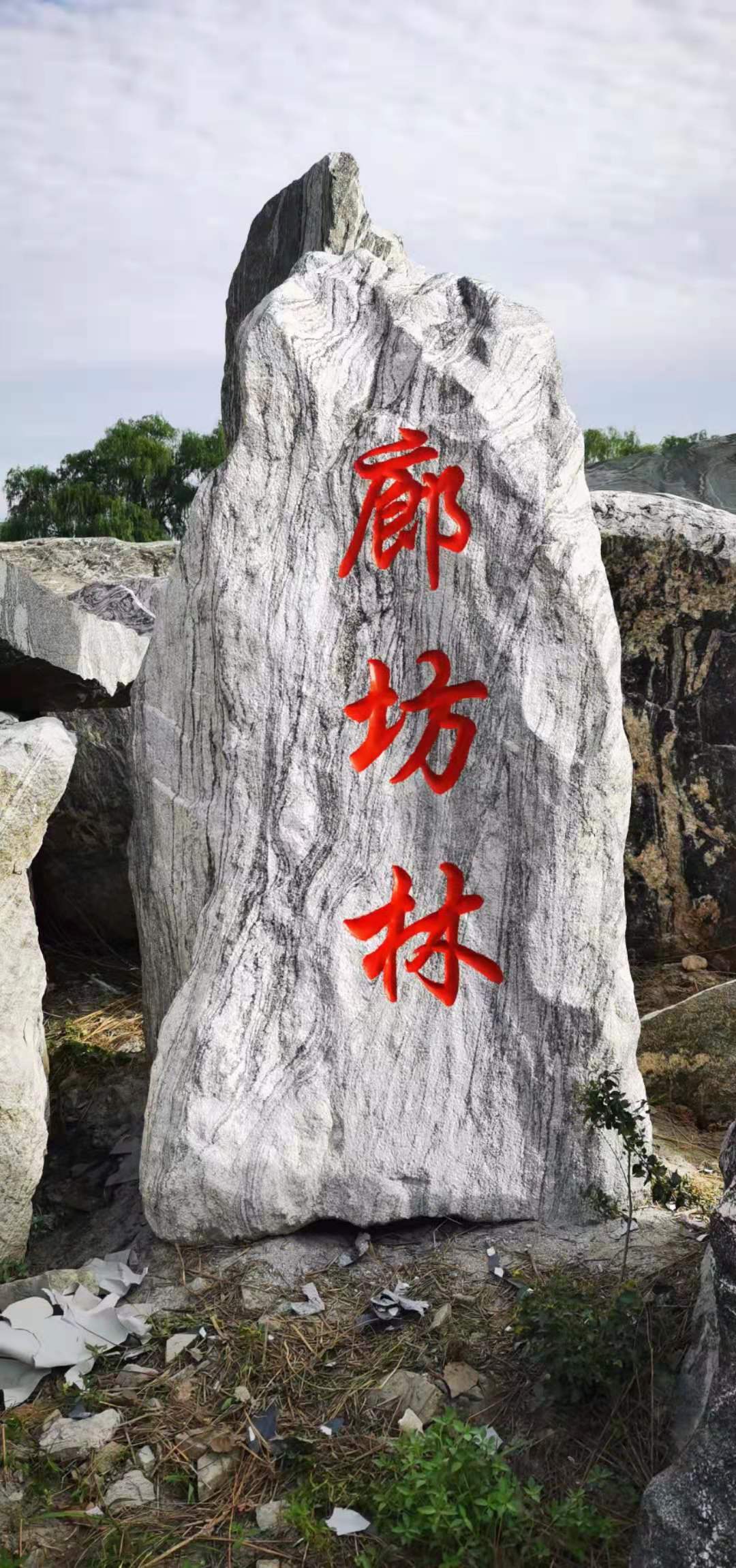 自然景观石黄蜡石 大型景观石 公园绿地假山泰山石 雪浪石刻字