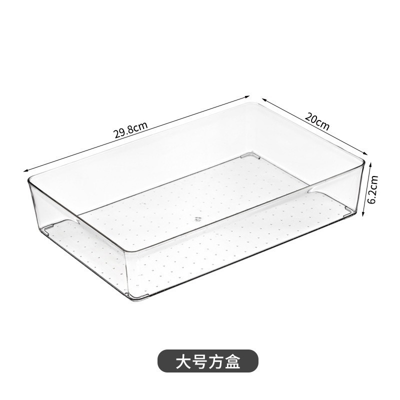 Desktop Storage Box Cosmetic Mask Lipstick Skin Care Products Transparent Pet Jewelry Box Storage Office Storage Basket