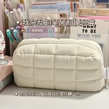 日本笔袋NEMUNEMU枕枕包柔软枕头包文具收纳包可平摊化妆包