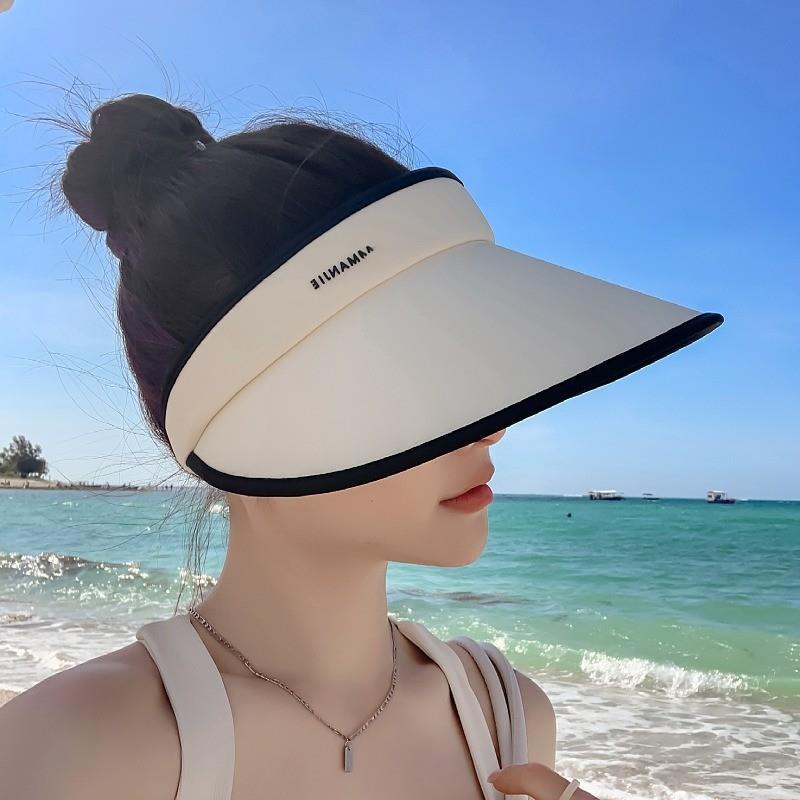 2024 New Sun Protection Hat Big Brim Women's Sun Hat Ice Silk Fashion Sun Hat All-Matching Hat Wholesale for Children