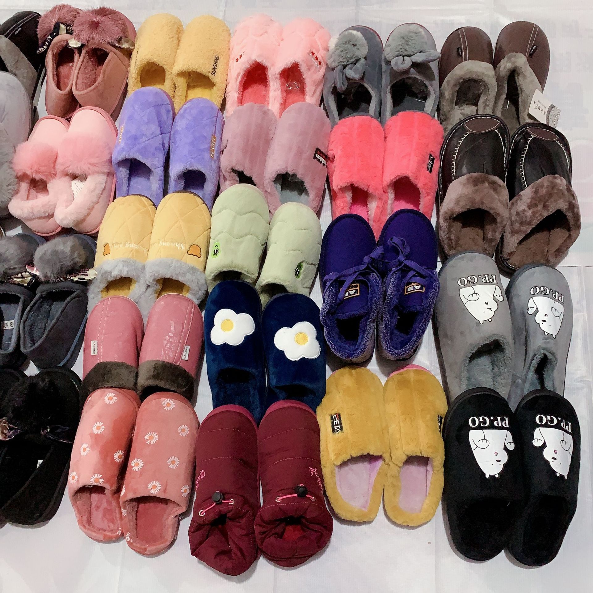 地摊10元15元模式棉拖库存居家杂款精品棉拖鞋棉鞋