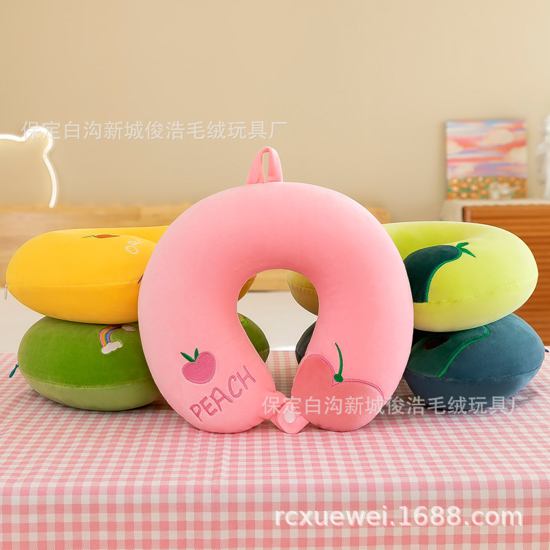 Cross-Border Neck Pillow Travel U-Shaped Pillow Memory Foam Cervical Pillow Back Seat Cushion Protective Pillow Cartoon Latex U-Shaped Pillow Plush Toy