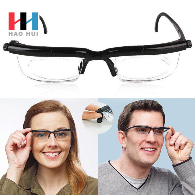 淏汇跨境货源眼镜可调节度数通用焦距矫视近视老花眼镜老花眼镜