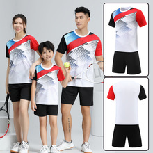 2022新款羽毛球服套装男士夏季短袖乒乓球服比赛服训练运动服球衣