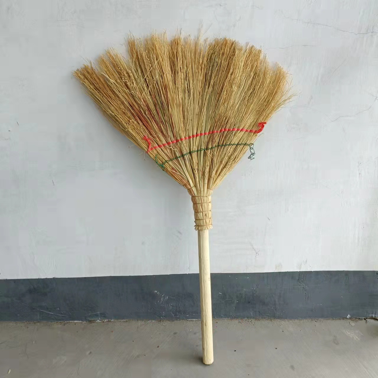 【仕花商贸】木头柄高粱扫把笤帚扫帚家用清扫用具环卫工具
