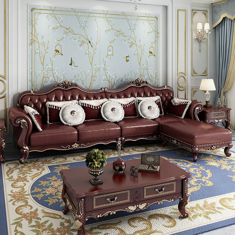 美式沙发欧式组合实木客厅小户型雕花轻奢家具转角l型123一件批发