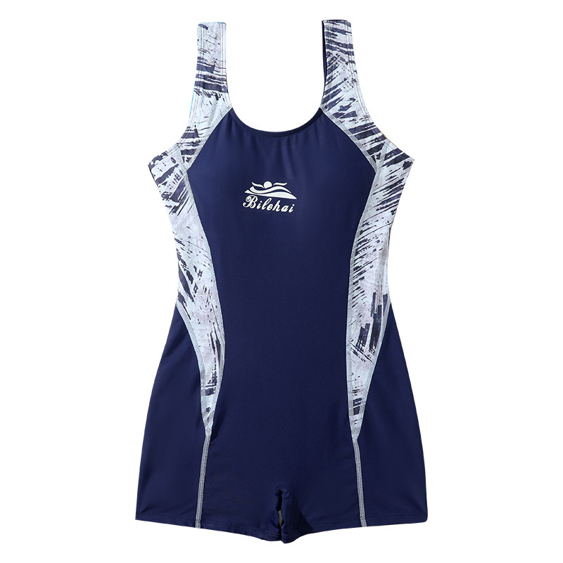 Vest-Style One-Piece Boxers Professional Racing Training Swimming Pool Swimwear Wholesale