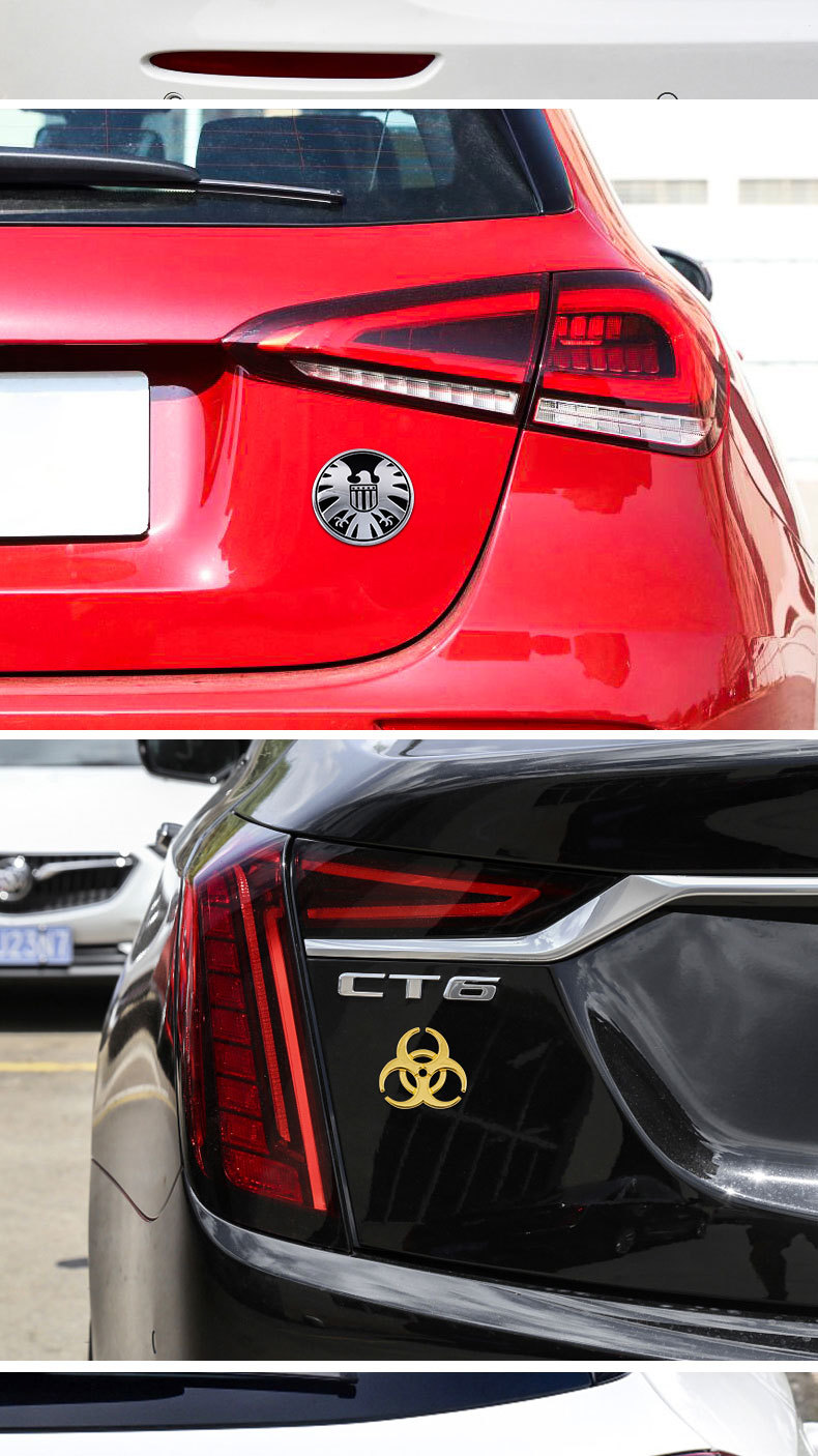 汽车安布雷拉生化危机保护伞金属车标车贴个性保护伞车身贴车尾标