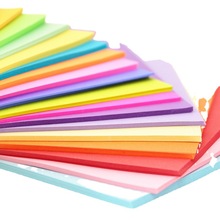 彩色A4纸打印80g纸 办公复印纸彩纸手工纸 折纸100张 黄绿蓝粉