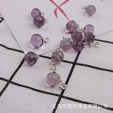 厂家批发 紫水晶葫芦项 链锁骨链 古风璎珞手工DIY半成品饰品配件