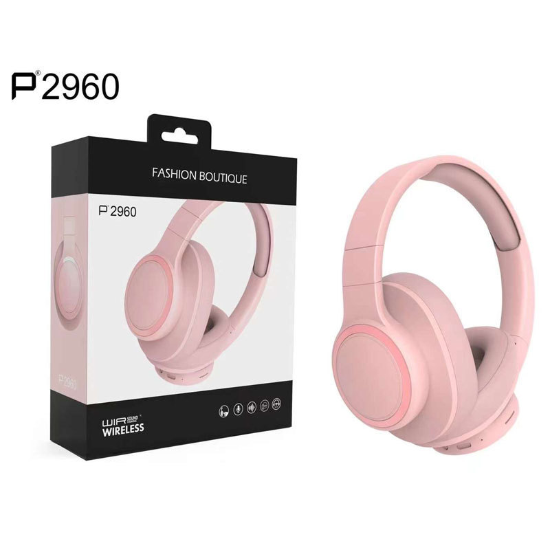 P2960 Bluetooth Headset Headset Wireless Music Headset Card-Inserting Subwoofer Stereo All-Inclusive Comfortable Earmuffs