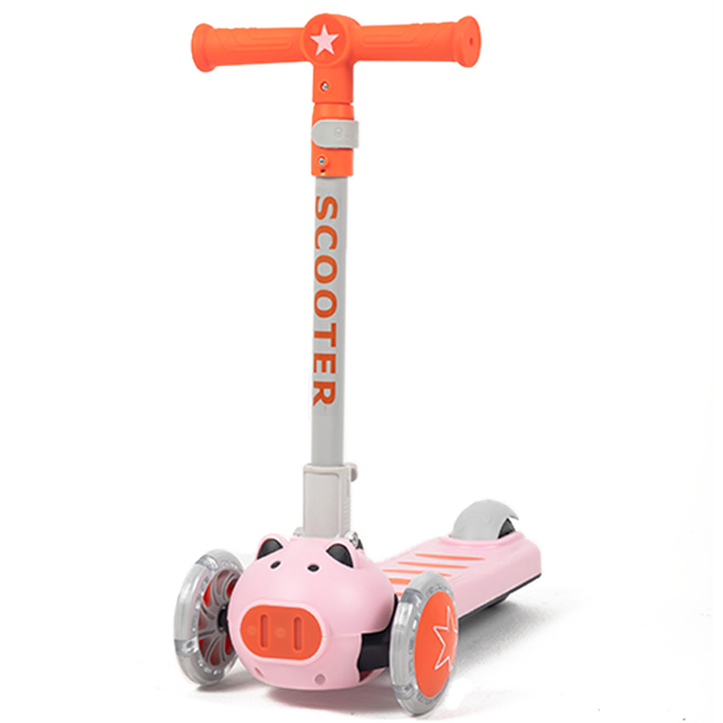 2022年新款小酷狗儿童滑板车卡通车头闪光轮滑板车scooter