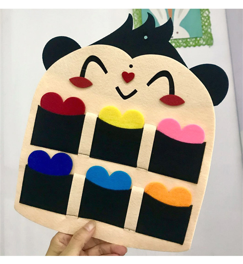 幼儿园晨检袋进区卡袋不织布幼儿园区域活动材料区角布置投放自制