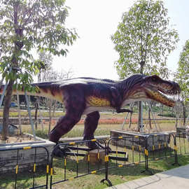 大型仿真模型恐龙乐园展览景区户外互动景观机械电动棘龙制作厂家