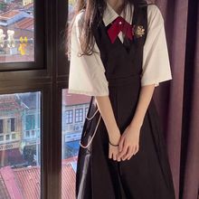 春夏护奶裙日系jk女制服学生卡奶裙学院风校服大码连衣裙套装衬衫