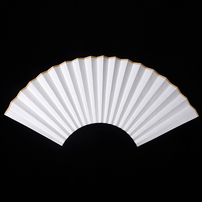 空白扇面diy宣纸折扇7895/10寸双面题字手写苏工洒金书法绘画创作