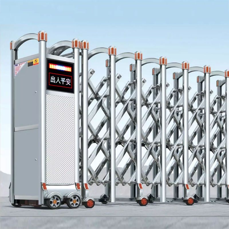 电动伸缩门不锈钢大门铝合金小区自动庭院门工厂推拉门工地封板门