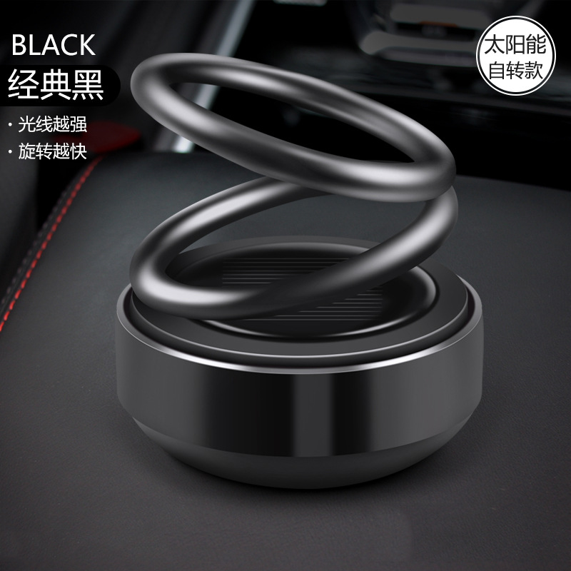 Solar Double Ring Suspension Auto Perfume Factory Wholesale Creative Car Aromatherapy in-Car Car Perfume Decoration