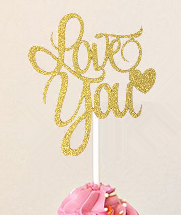 mr&mrs纸杯蛋糕装饰字母插牌 婚礼情人节周年庆派对蛋糕装饰用品