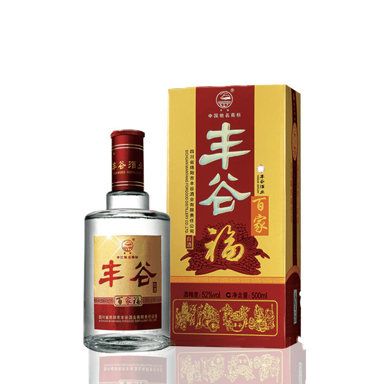 丰谷 百家福 52度 浓香型白酒 500ml (整箱销售)