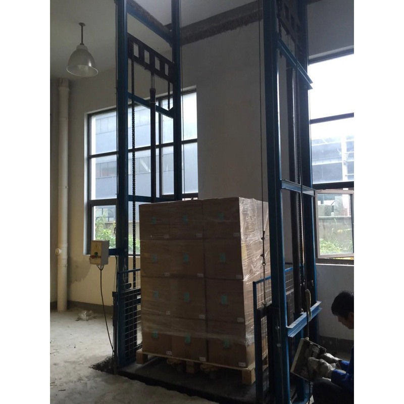 货梯升降机厂房导轨式简易固定式室内电动液压升降平台货梯升降机