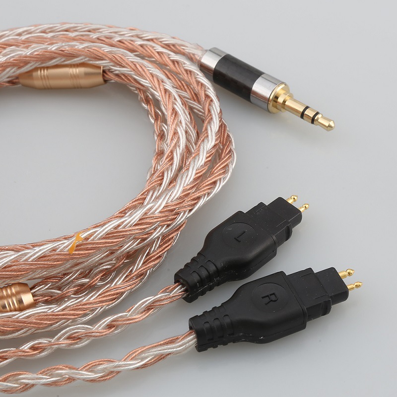 16股单晶铜镀银耳机升级线适用于森海 hd600 hd650 hd660s hd580