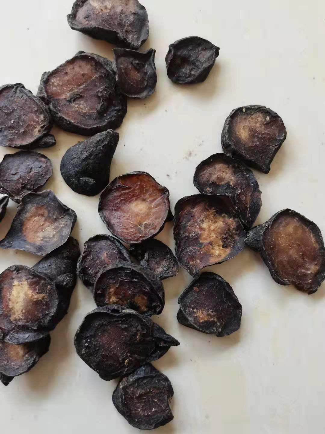 同稳药材黑附子黑顺片选装实物拍摄批发各种中药材规格齐全