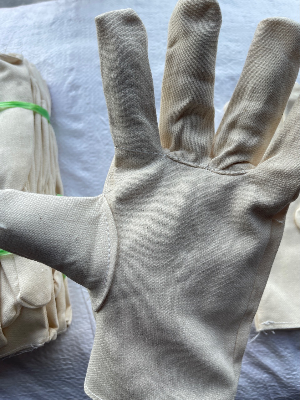 批发加厚帆布手套全棉劳保手套耐磨防滑工地工程焊接手套不开线