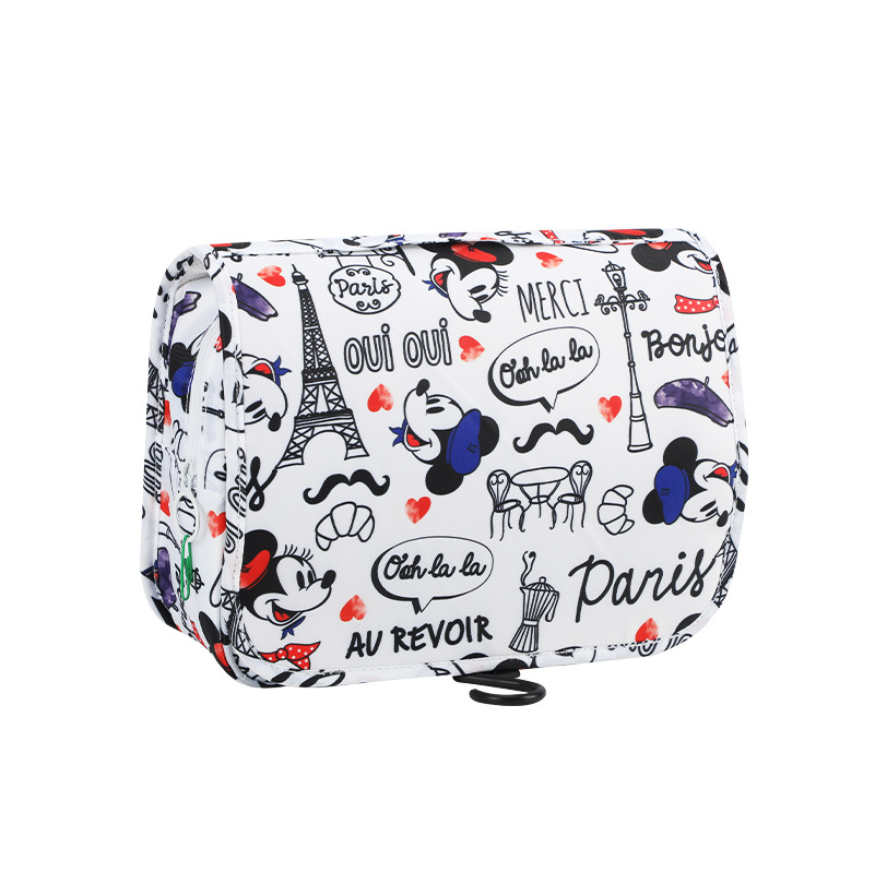 Disney Large Capacity Cosmetic Bag Male and Female Students Multi-Functional Business Trip Carrying Case Wash Bag Women's Bag