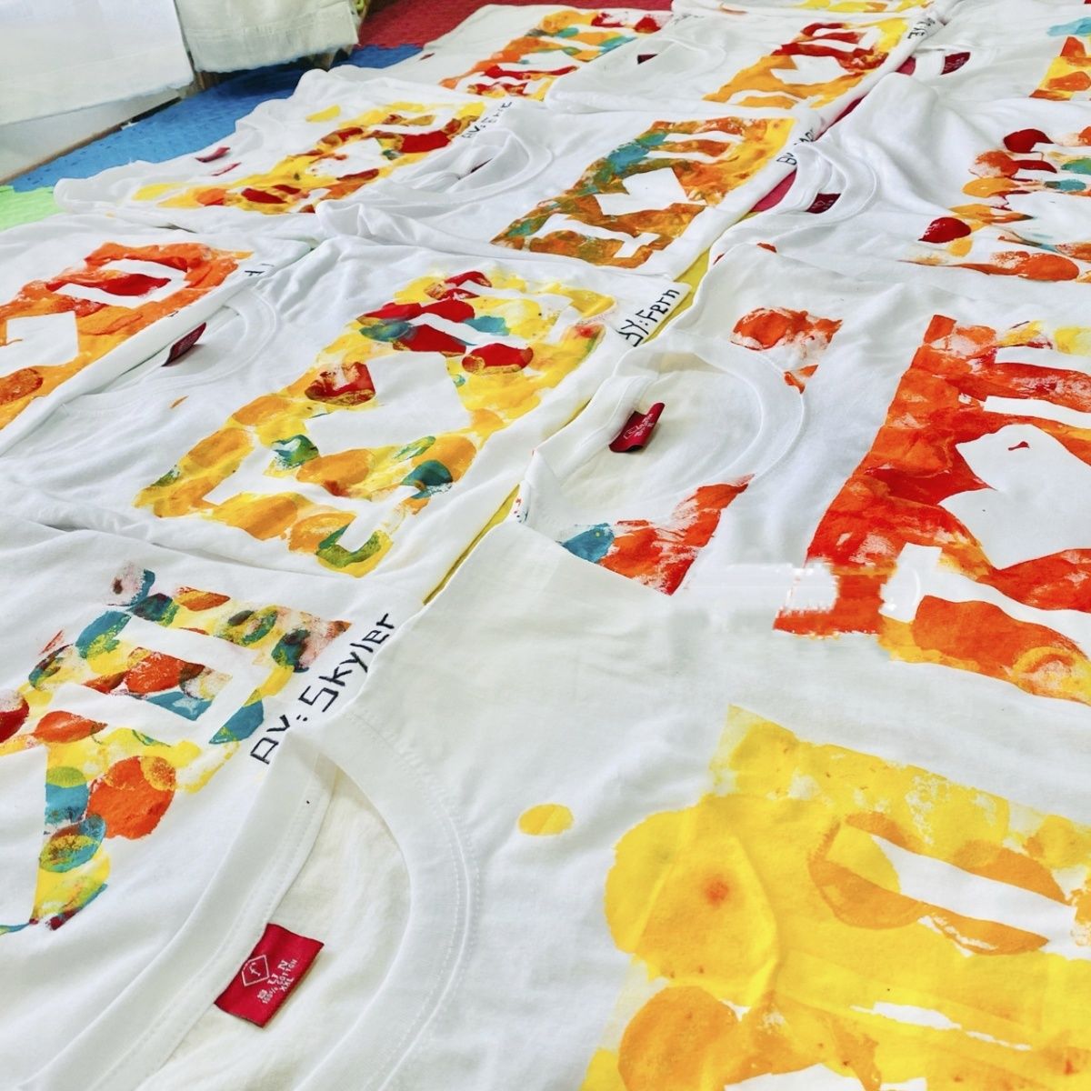 父亲节t恤diy儿童创意彩绘涂鸦空白短袖材料包幼儿园亲子团建活动