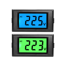 TZ交流电压表数显110v220v380v检测仪绿光蓝光数字显示屏D69-20 1