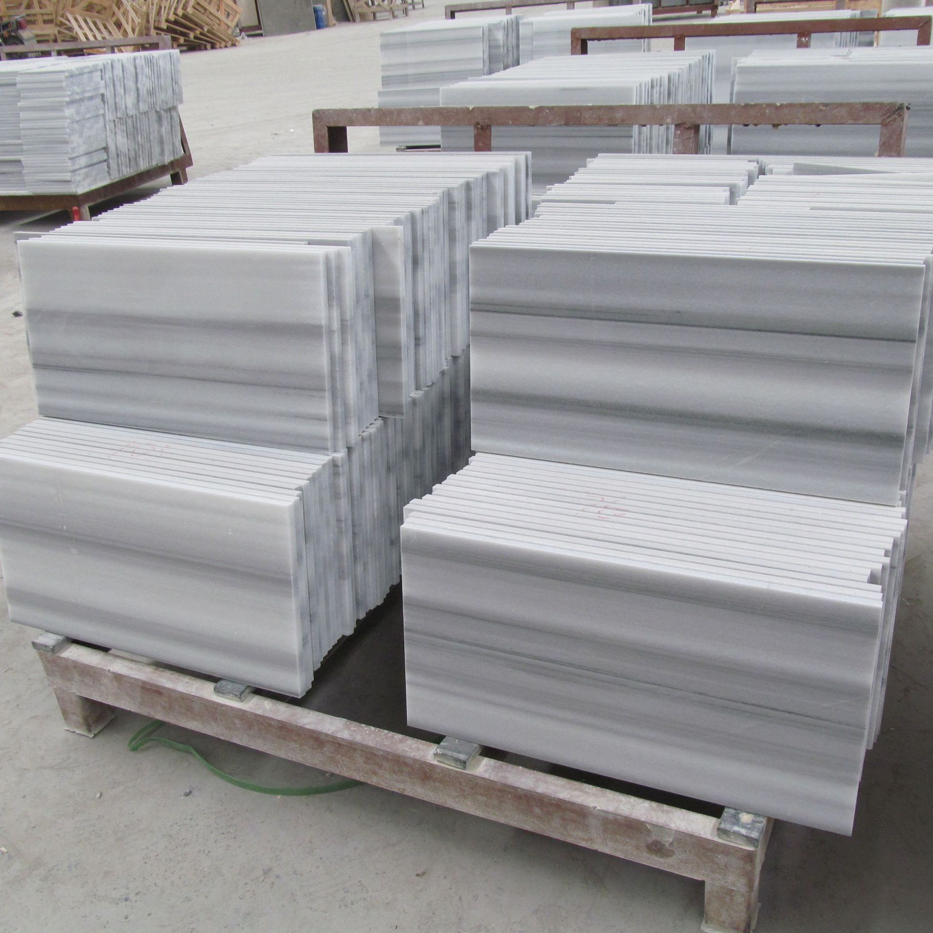 广东省广州深圳直纹白大理石别墅大理石规格成品地面墙面石材干挂