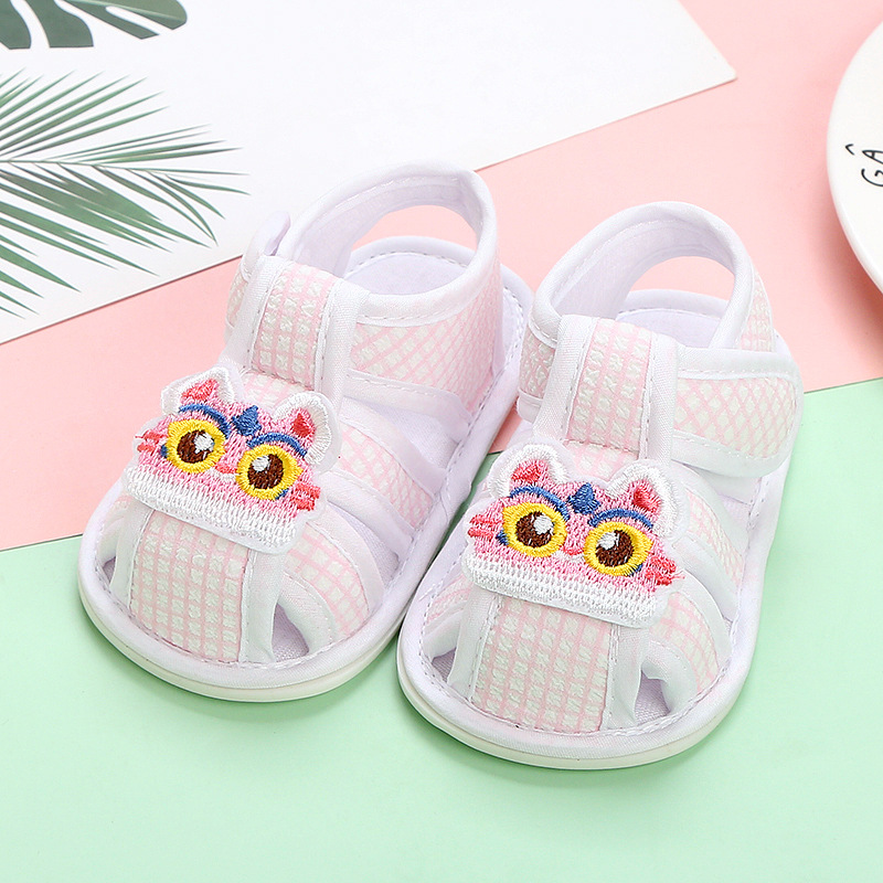 0-1 Years Old Baby's Shoes Summer Sandals Soft Rubber Sole Toddler Shoes 3-6-December Boys and Girls Baby Newborn Shoes