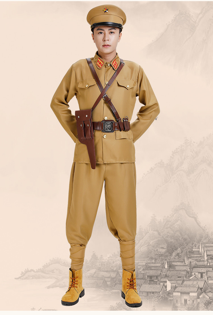 二狗子汉奸表演服皇协军士兵民国巡捕房伪军男国民军官士兵表演服