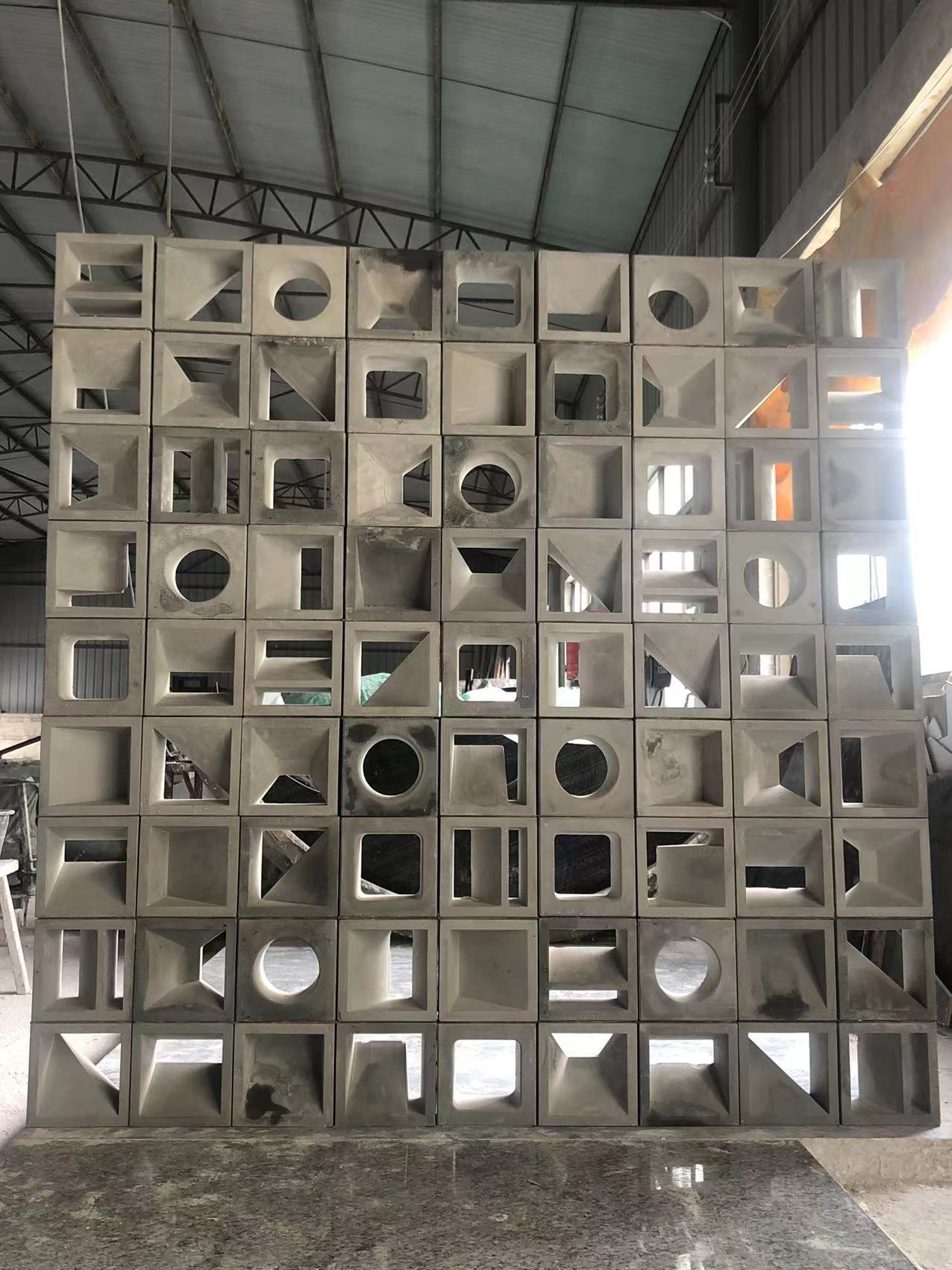 grc空心砖装修网红砖隔断墙清水水泥造型防火