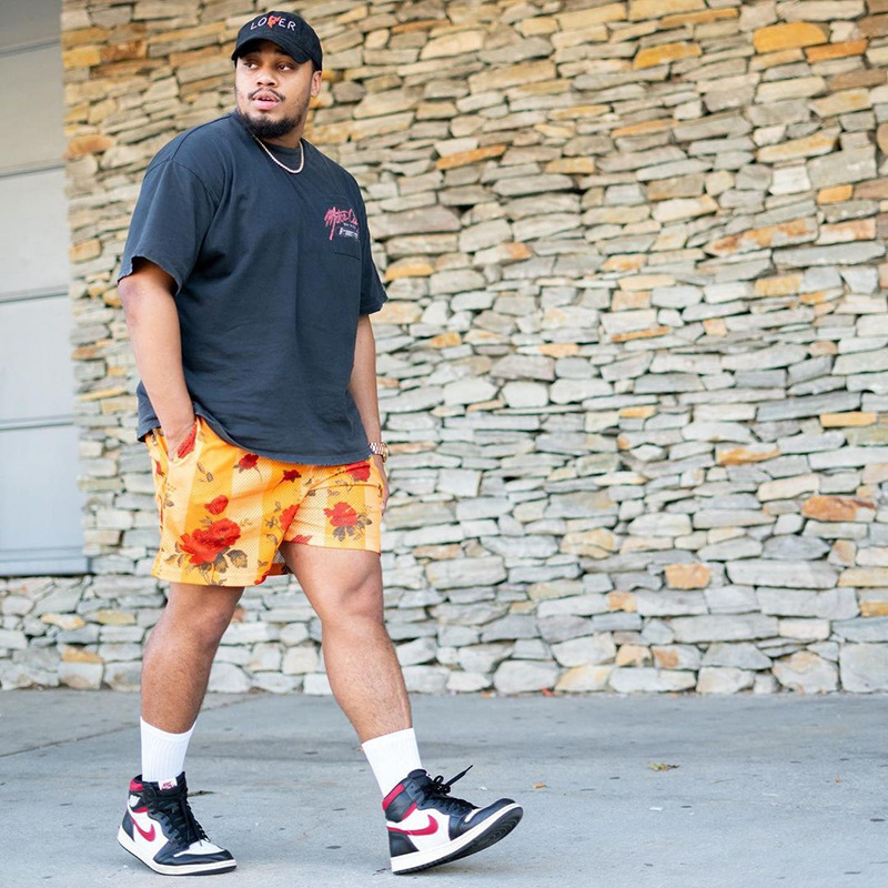 美式西海岸潮牌短裤ericemanuel ee短裤男士运动休闲大码嘻哈短裤