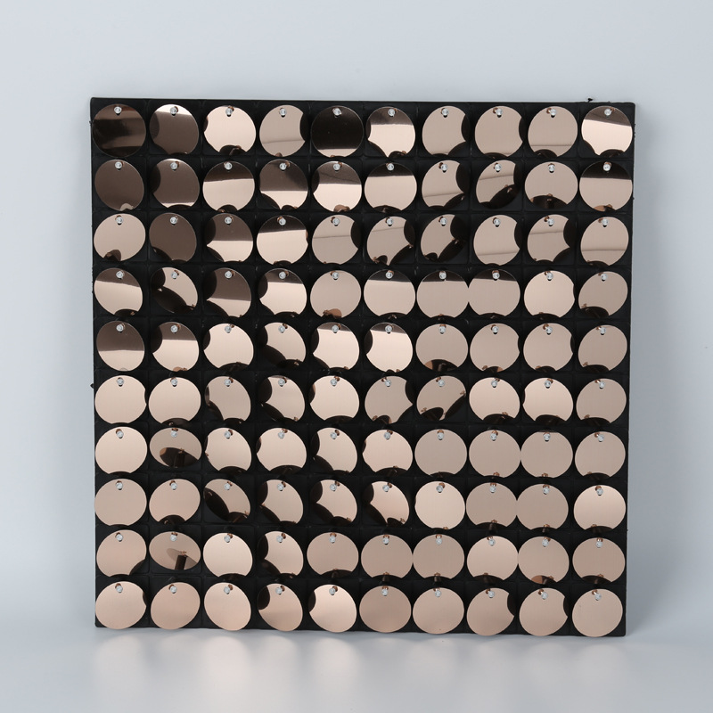 板亮片反光片婚宴生日派对背景墙墙面婚庆炫彩金属照相招牌批发