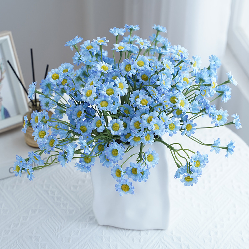 Simulation Small Bundle Daisy Chamomile Pastoral Fresh Furnishings Decorative Floral Ornaments Artificial Flower Wholesale