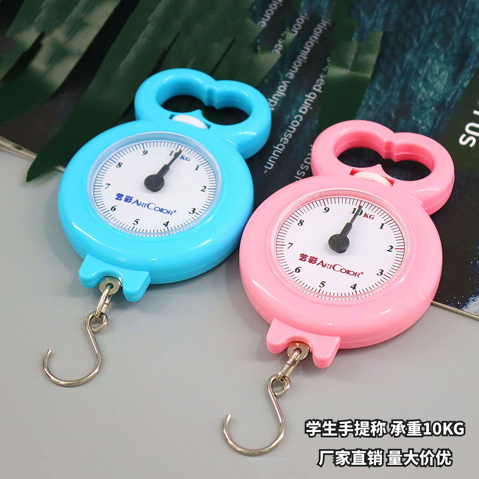 学生教学弹簧秤 批发手提秤便携家用挂钩称10kg 测量实验仪器挂秤