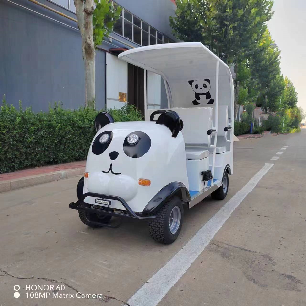 游乐园卡通观光车景区四轮观光游乐车公园双座四座巡逻休闲电动车