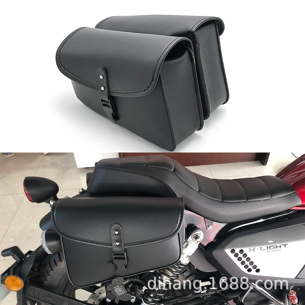 摩托车包哈雷太子侧箱包皮革挂包三角形包骑士边箱包旅行包侧边包